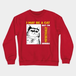 Pathetic Cat Meme Crewneck Sweatshirt